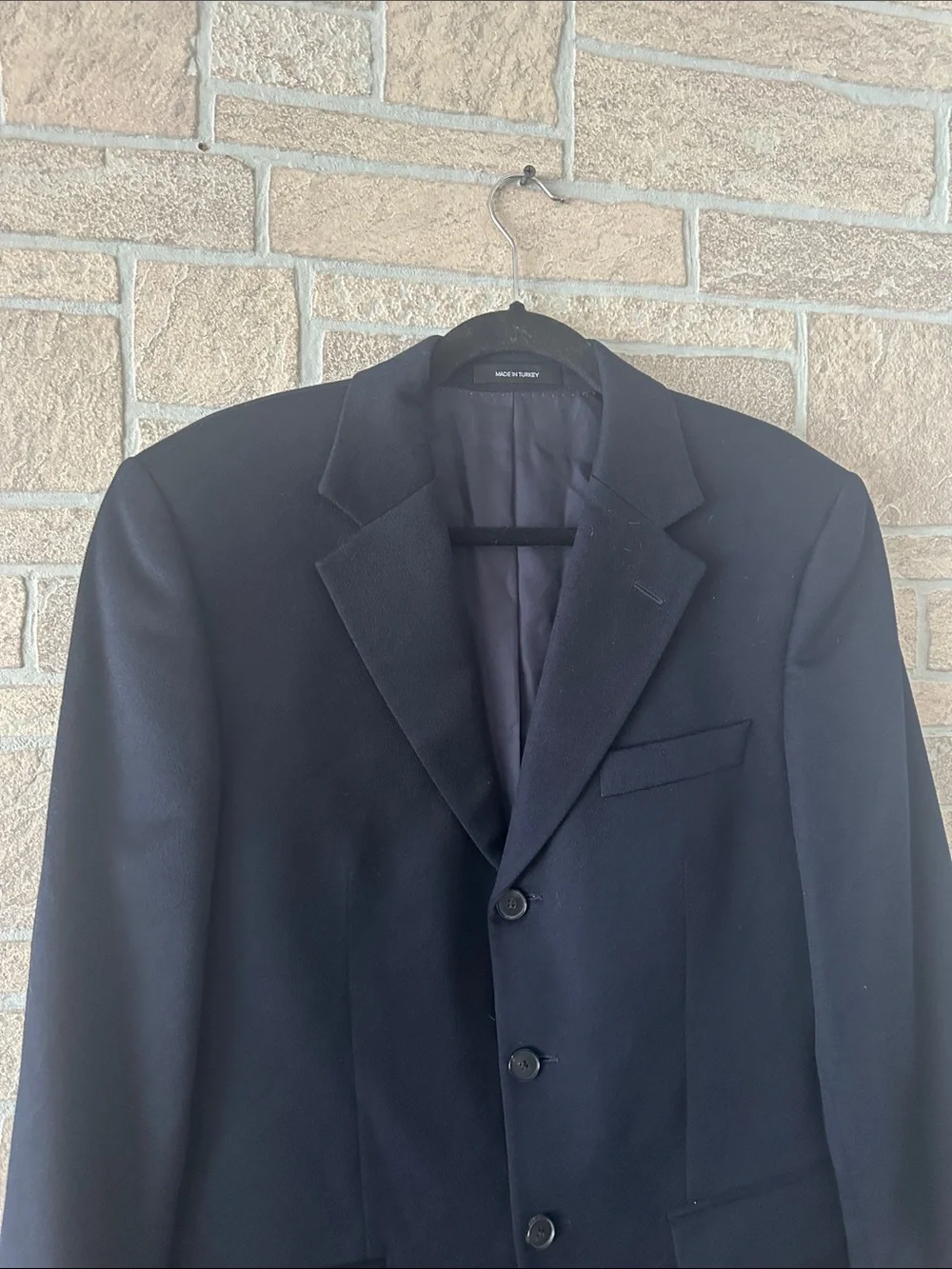 HUGO BOSS 38 Portman Navy Blue Cashmere Classic size 38 Blazer Sport Coat